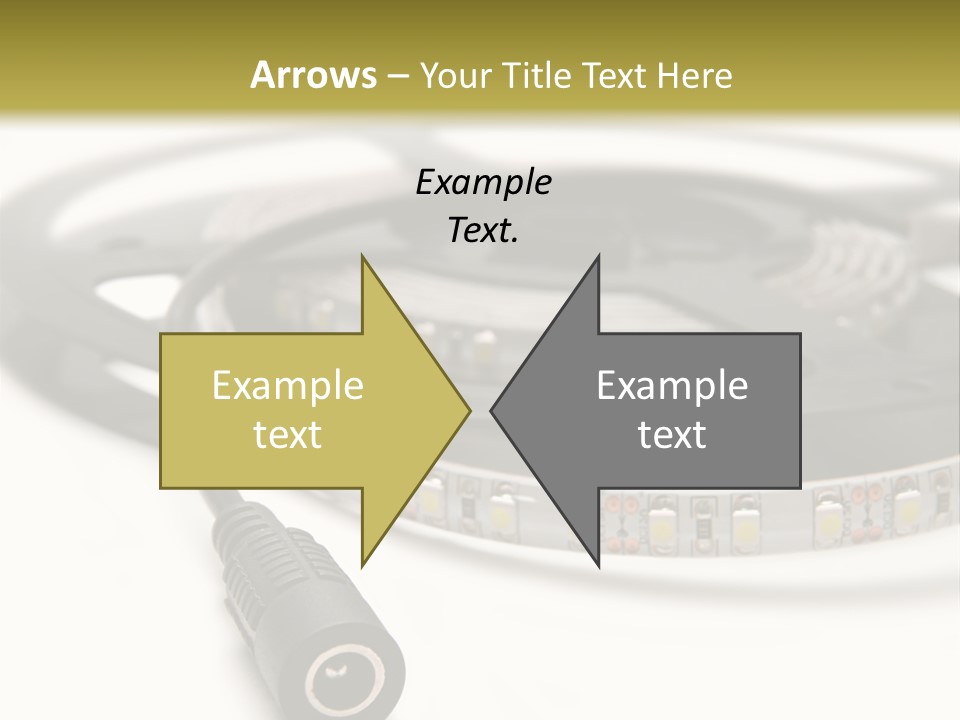 Cable Isolated On White Disco Lights PowerPoint Template