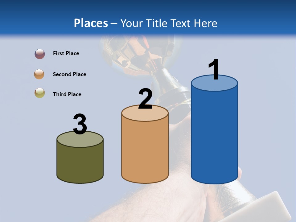 Job Prize Blue PowerPoint Template