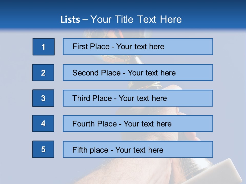 Job Prize Blue PowerPoint Template