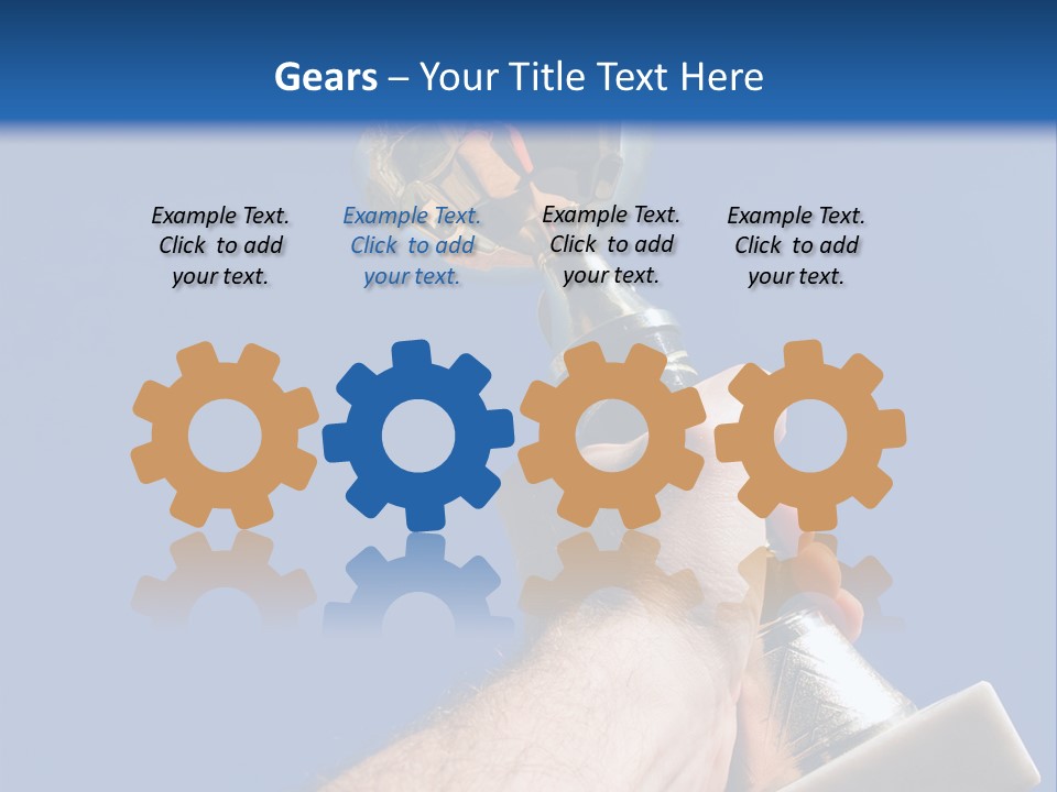 Job Prize Blue PowerPoint Template