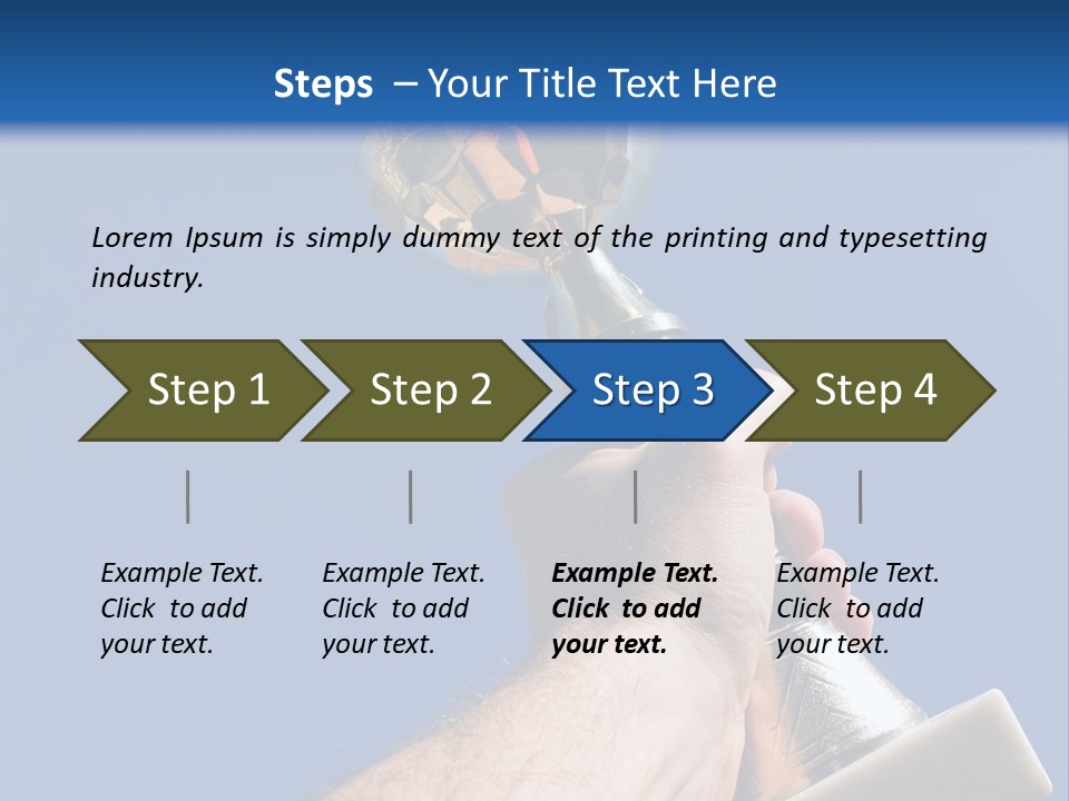 Job Prize Blue PowerPoint Template