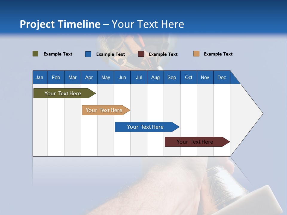 Job Prize Blue PowerPoint Template
