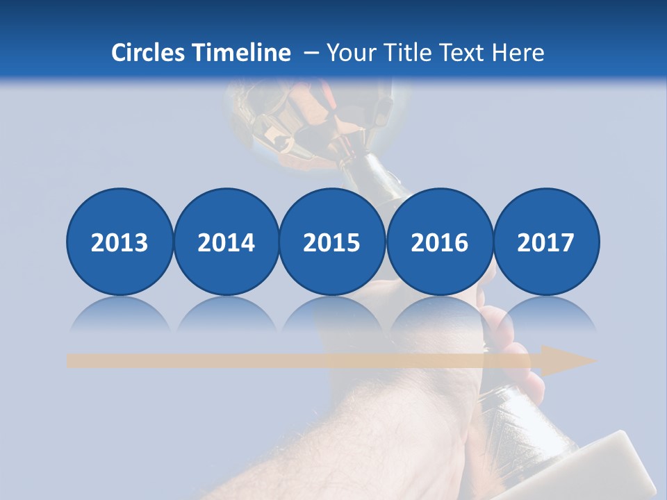 Job Prize Blue PowerPoint Template