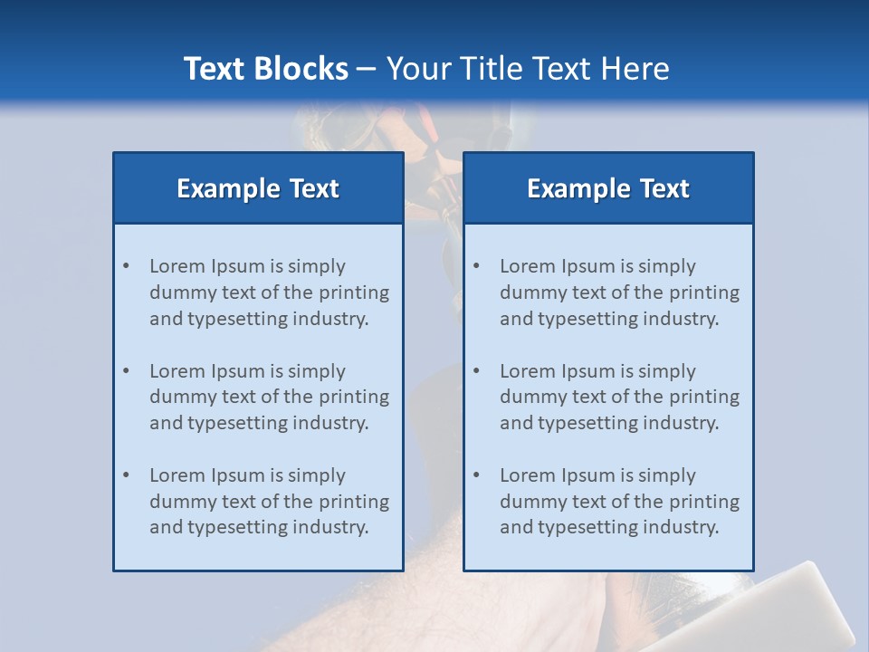 Job Prize Blue PowerPoint Template