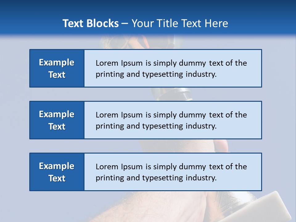 Job Prize Blue PowerPoint Template