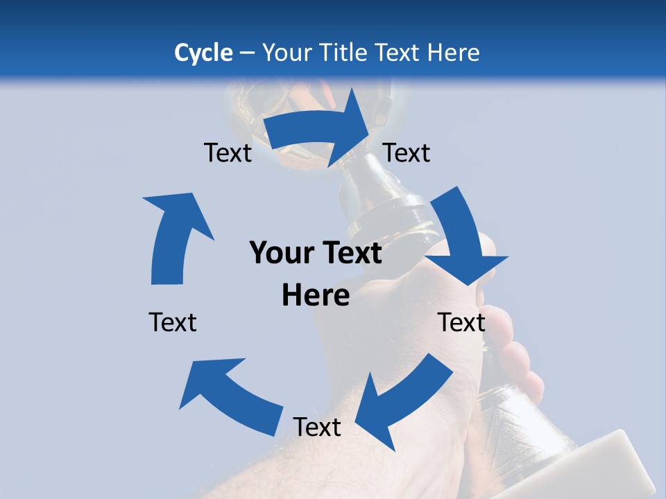 Job Prize Blue PowerPoint Template