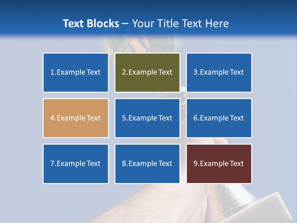 Job Prize Blue PowerPoint Template