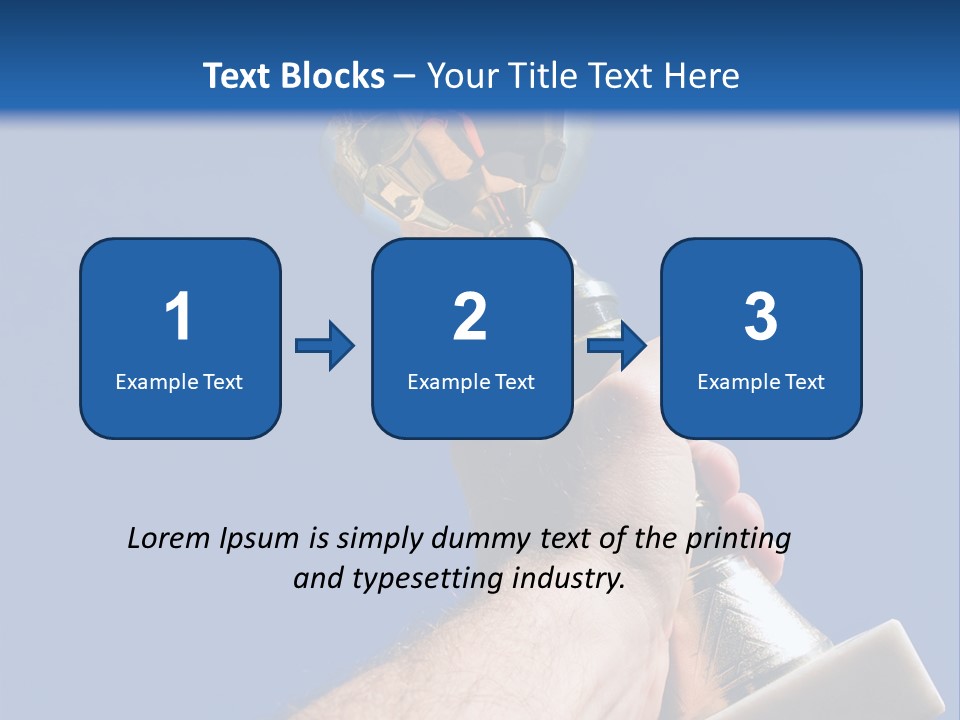 Job Prize Blue PowerPoint Template