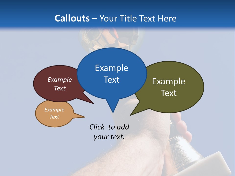 Job Prize Blue PowerPoint Template