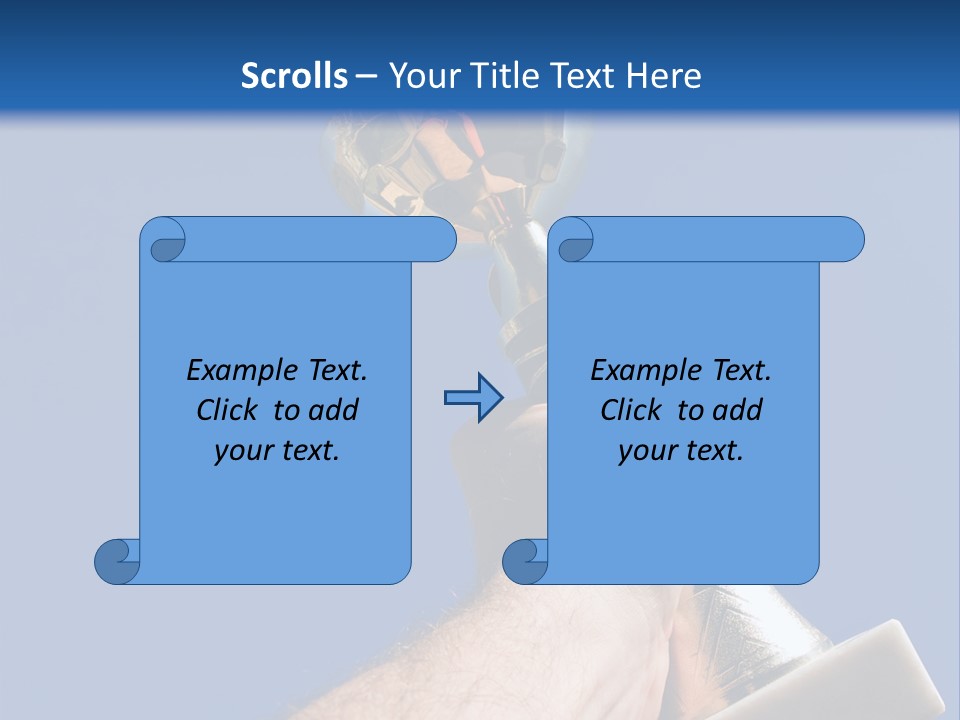 Job Prize Blue PowerPoint Template