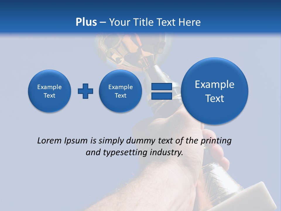 Job Prize Blue PowerPoint Template