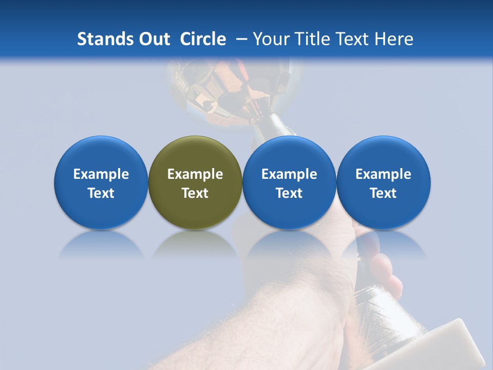 Job Prize Blue PowerPoint Template