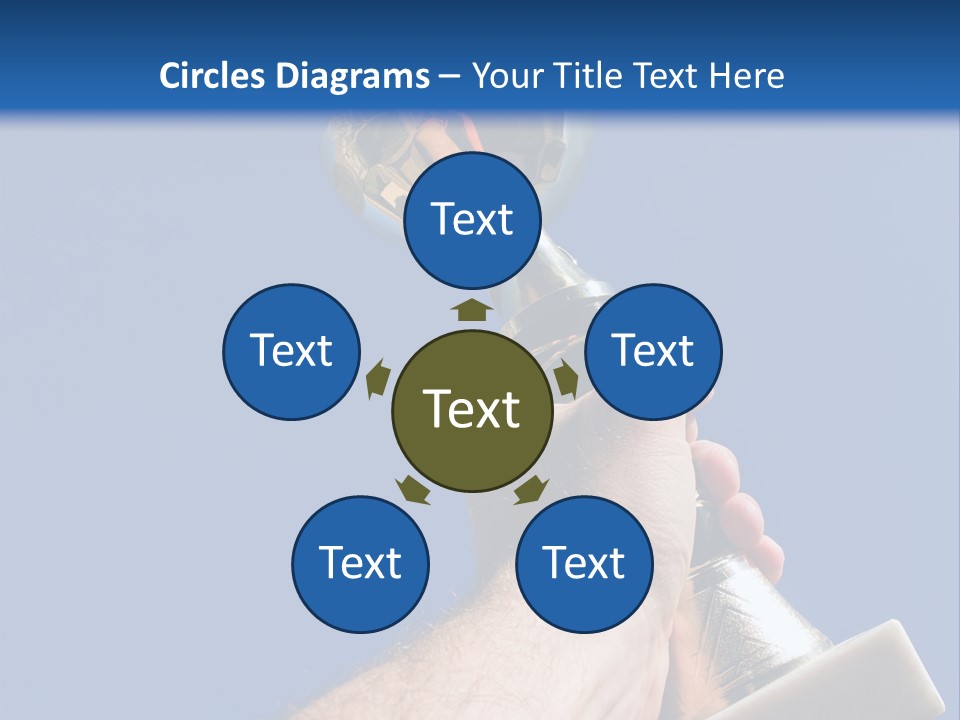 Job Prize Blue PowerPoint Template