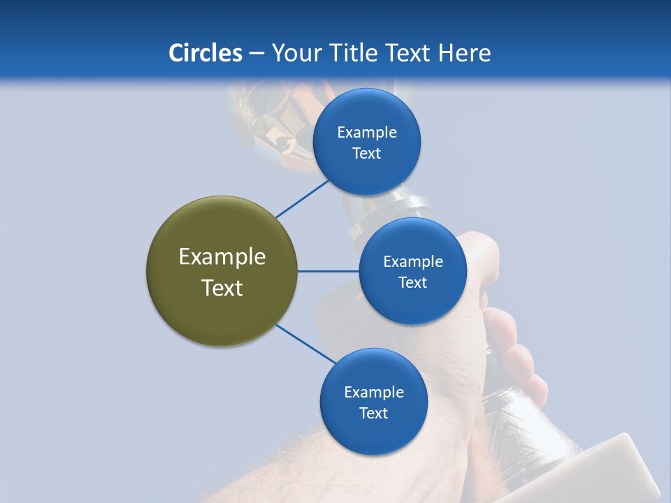 Job Prize Blue PowerPoint Template