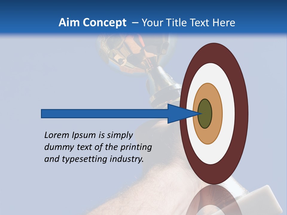 Job Prize Blue PowerPoint Template