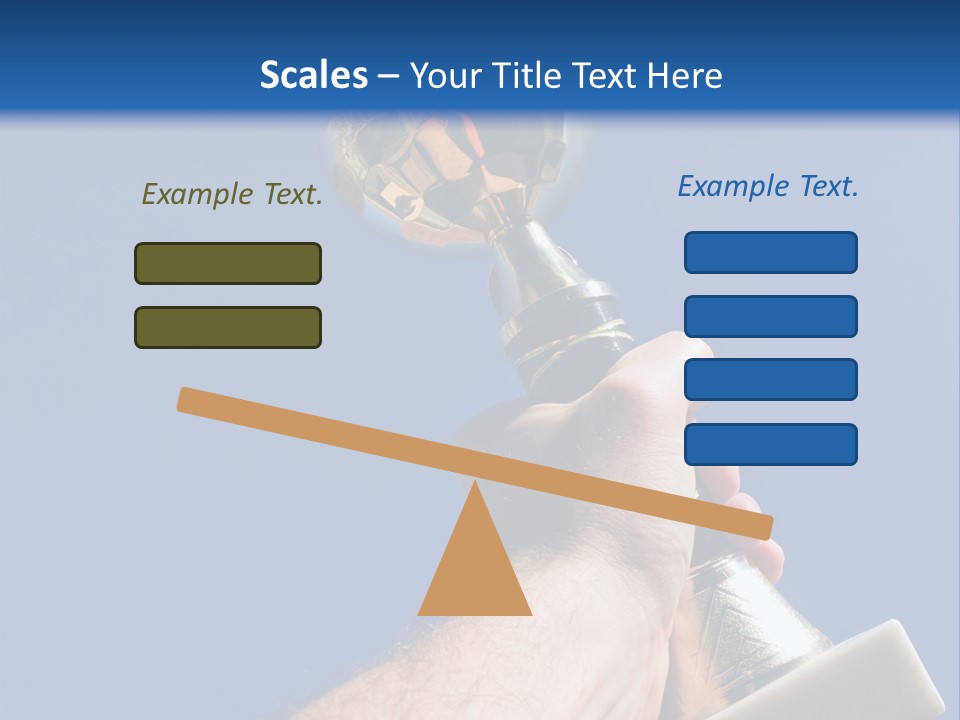 Job Prize Blue PowerPoint Template