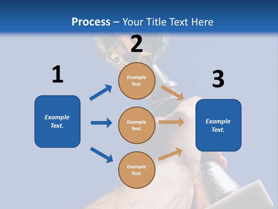 Job Prize Blue PowerPoint Template