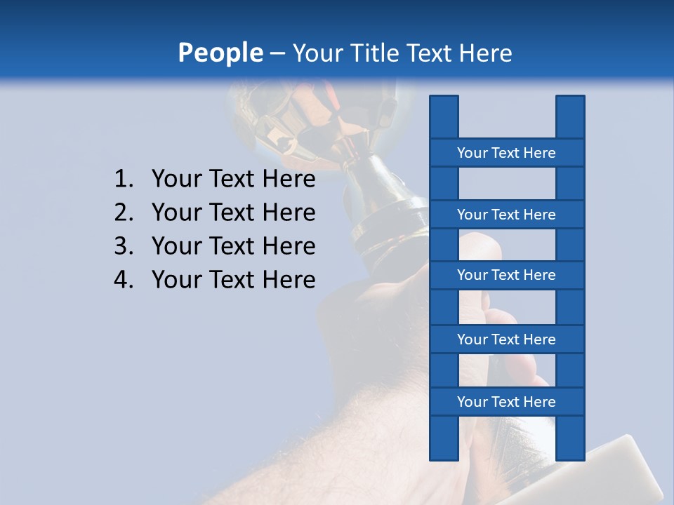 Job Prize Blue PowerPoint Template