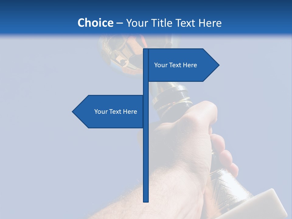 Job Prize Blue PowerPoint Template