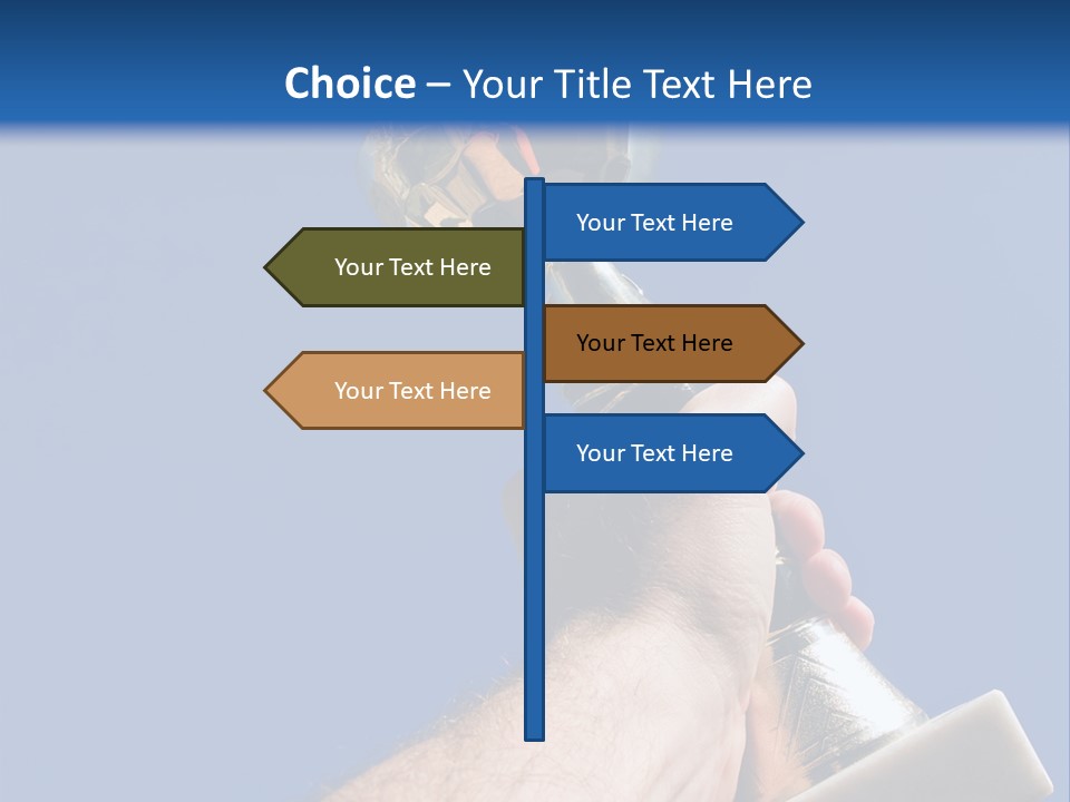 Job Prize Blue PowerPoint Template