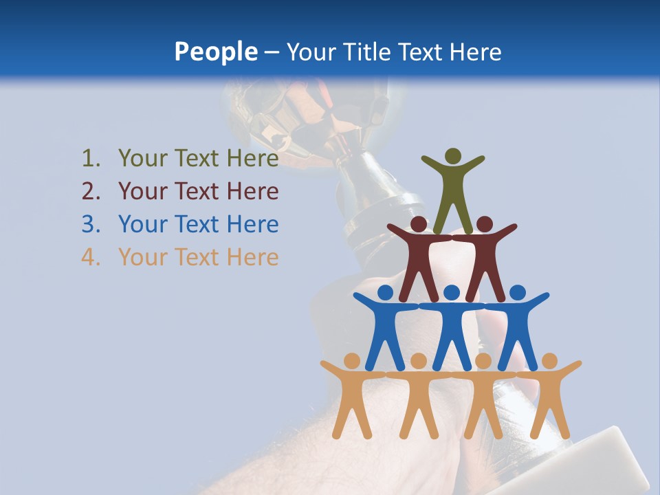 Job Prize Blue PowerPoint Template