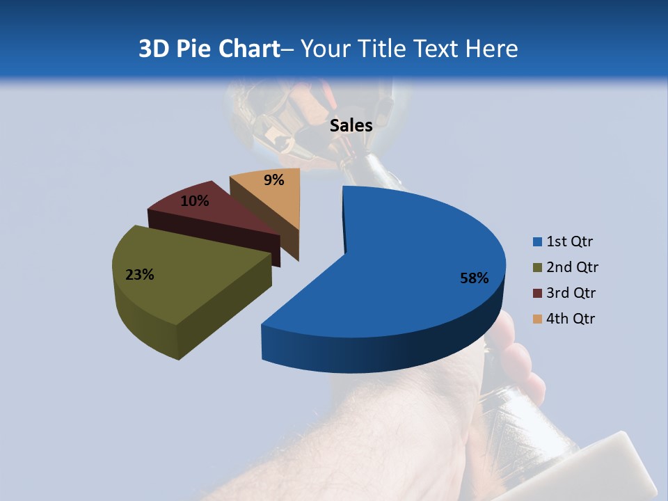 Job Prize Blue PowerPoint Template