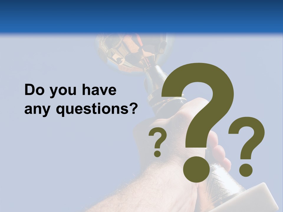 Job Prize Blue PowerPoint Template