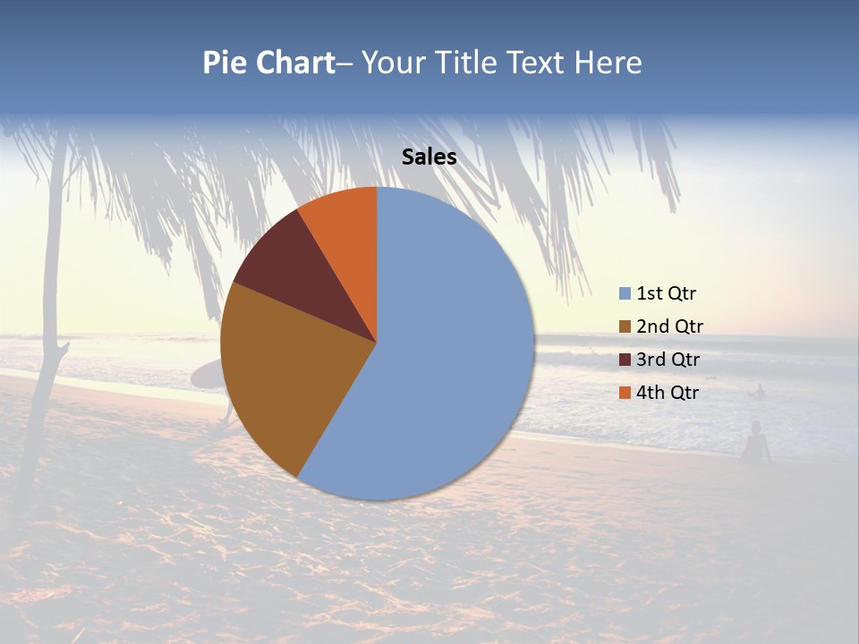 Ocean Sunny Palm Tree PowerPoint Template