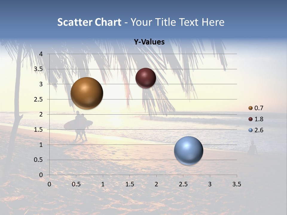 Ocean Sunny Palm Tree PowerPoint Template