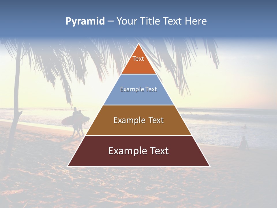 Ocean Sunny Palm Tree PowerPoint Template