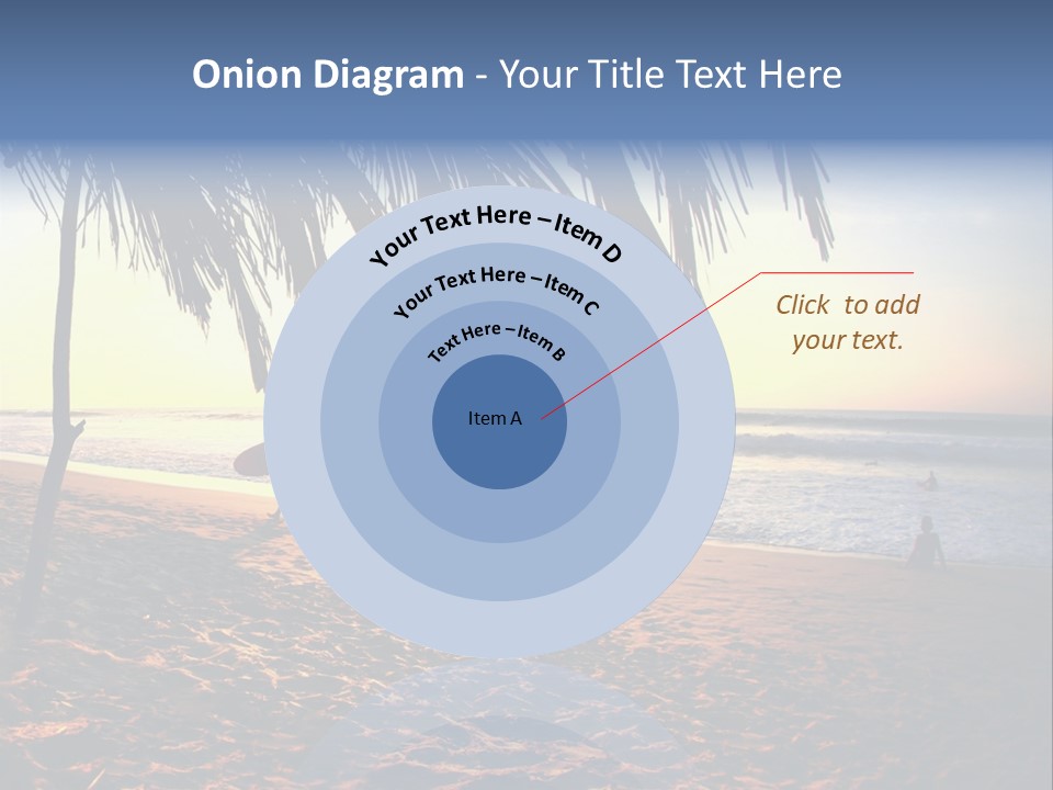 Ocean Sunny Palm Tree PowerPoint Template