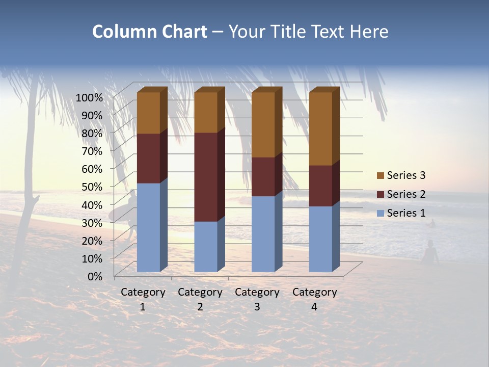 Ocean Sunny Palm Tree PowerPoint Template
