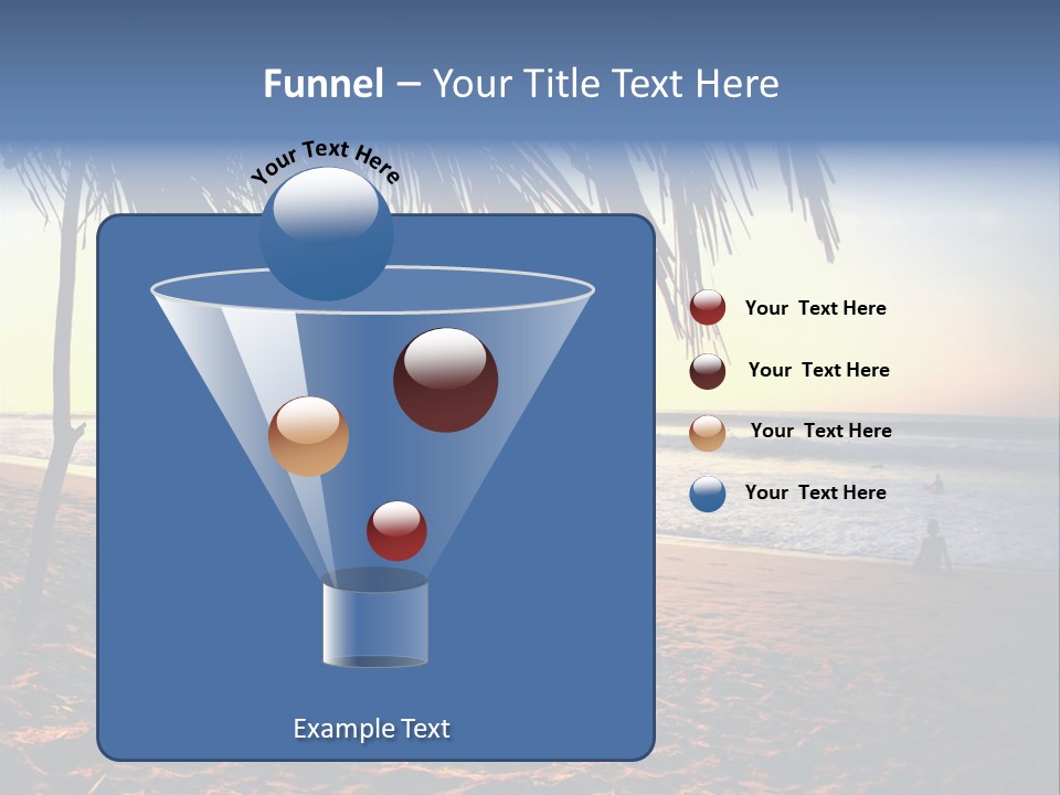 Ocean Sunny Palm Tree PowerPoint Template