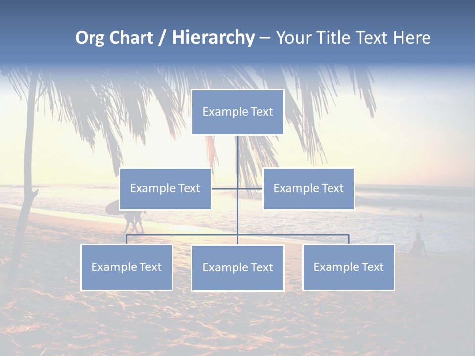 Ocean Sunny Palm Tree PowerPoint Template