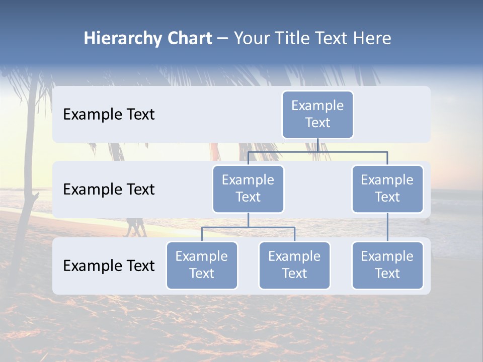 Ocean Sunny Palm Tree PowerPoint Template