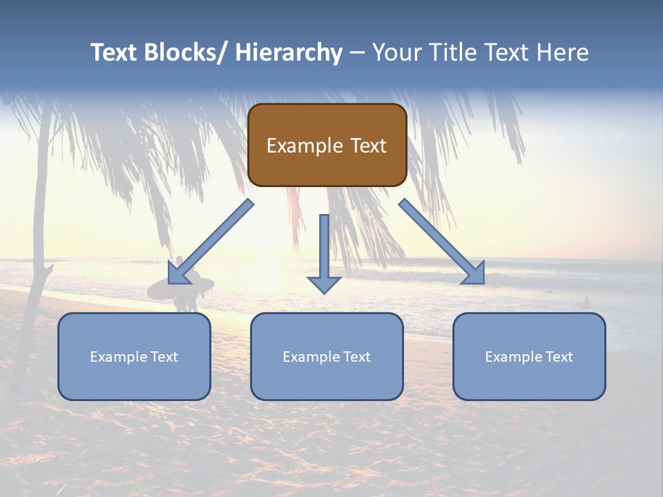 Ocean Sunny Palm Tree PowerPoint Template