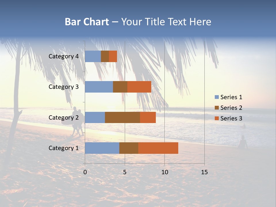 Ocean Sunny Palm Tree PowerPoint Template
