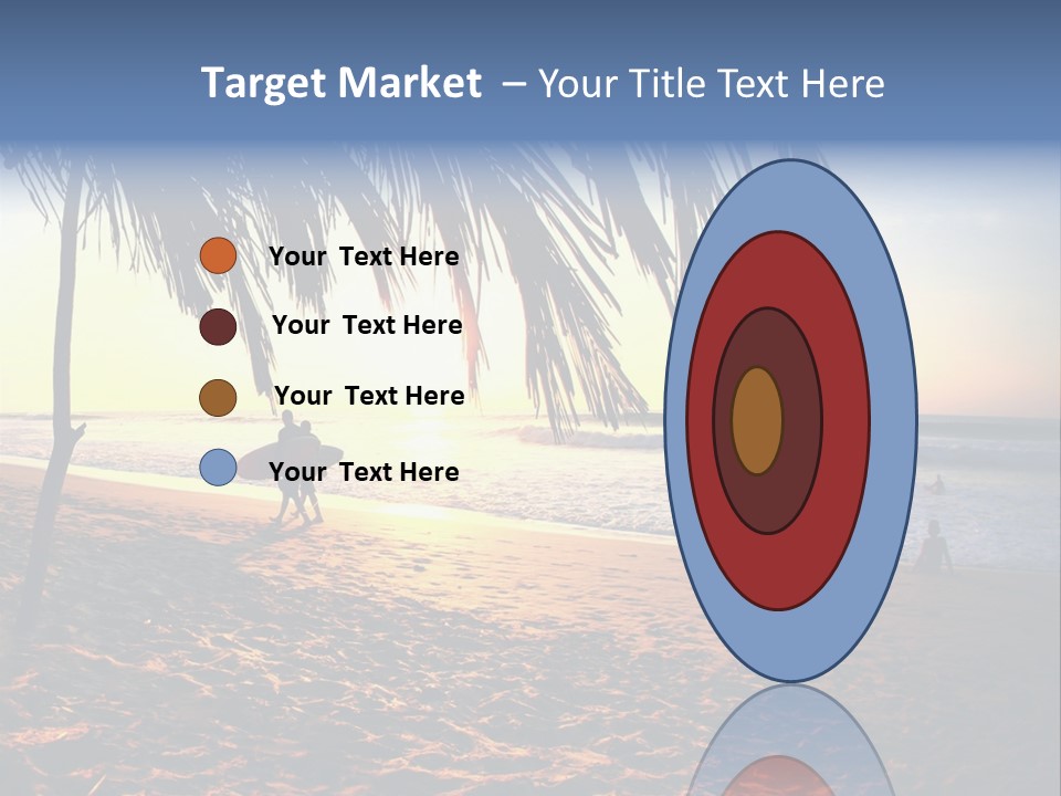 Ocean Sunny Palm Tree PowerPoint Template