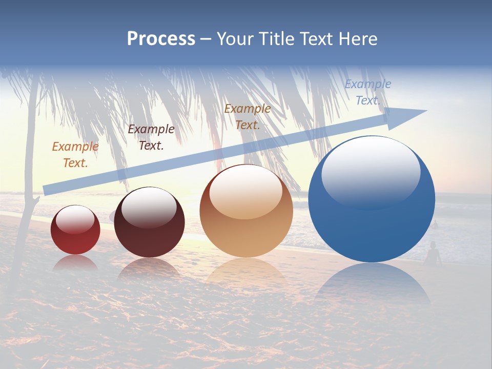 Ocean Sunny Palm Tree PowerPoint Template