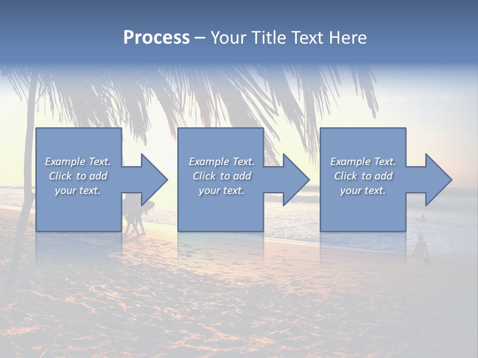 Ocean Sunny Palm Tree PowerPoint Template