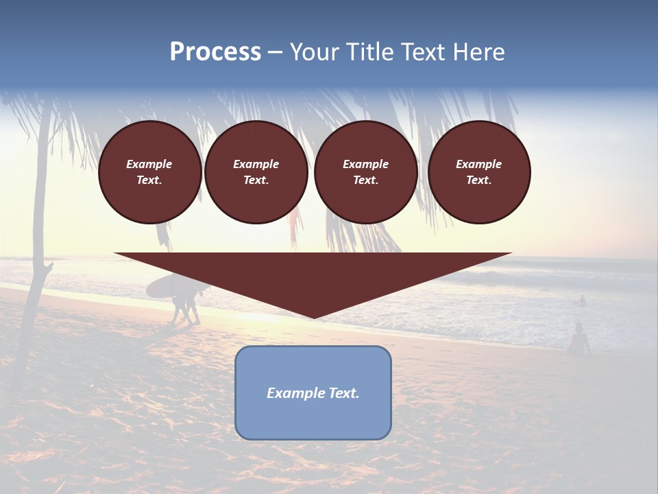 Ocean Sunny Palm Tree PowerPoint Template