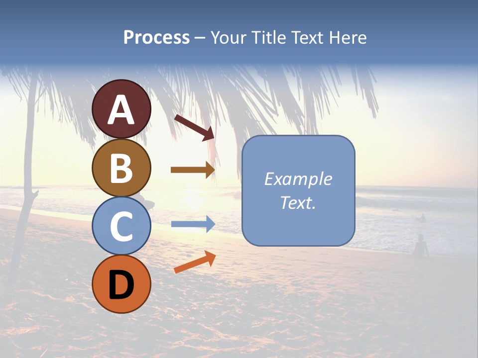 Ocean Sunny Palm Tree PowerPoint Template