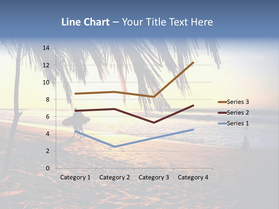 Ocean Sunny Palm Tree PowerPoint Template
