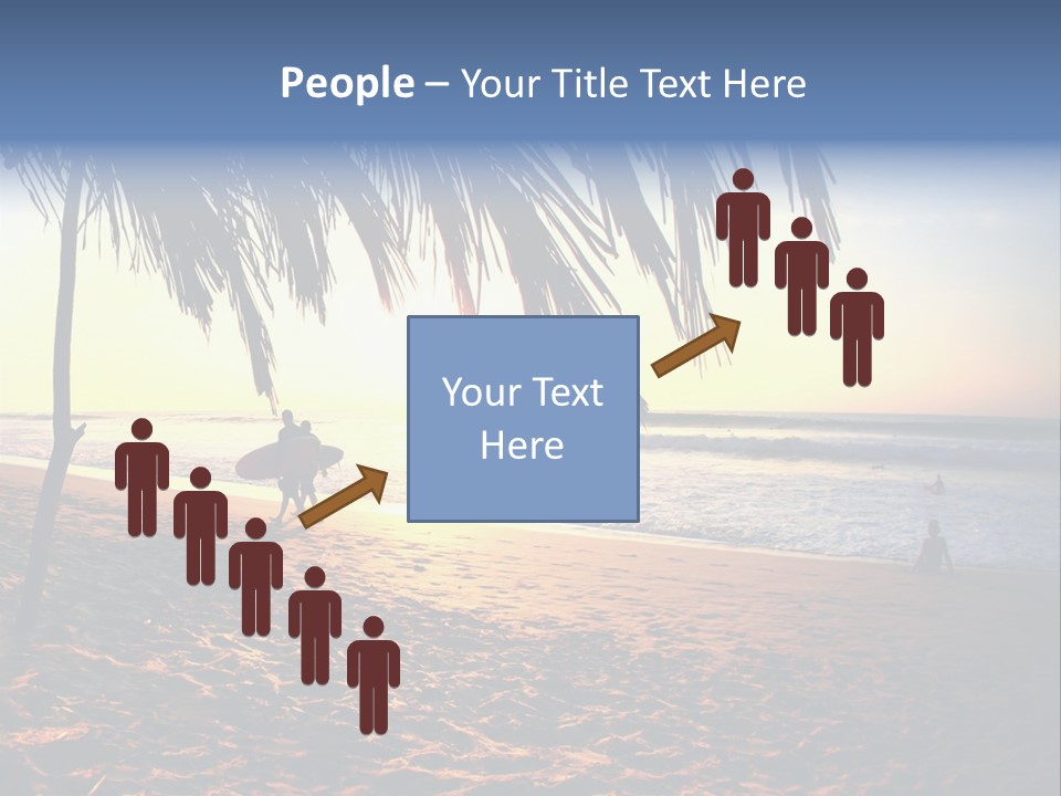 Ocean Sunny Palm Tree PowerPoint Template