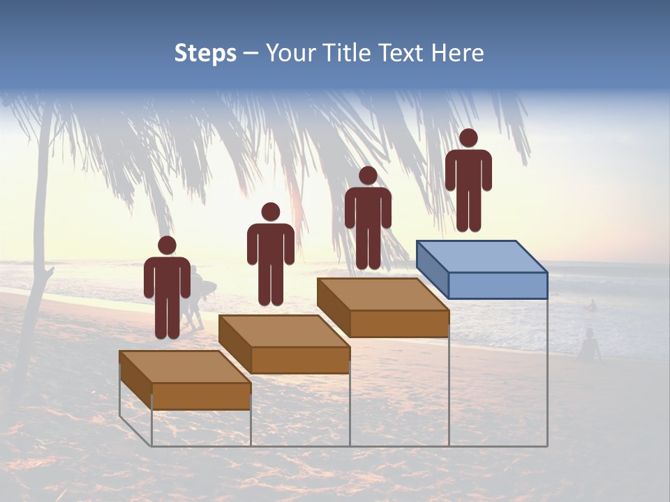 Ocean Sunny Palm Tree PowerPoint Template