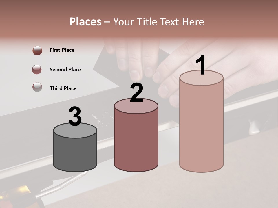 Tuning Ski Hand PowerPoint Template