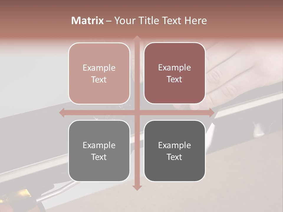 Tuning Ski Hand PowerPoint Template