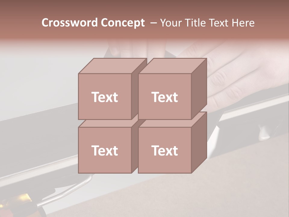 Tuning Ski Hand PowerPoint Template