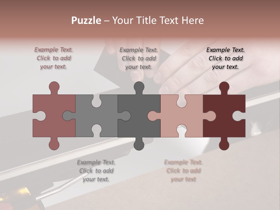 Tuning Ski Hand PowerPoint Template