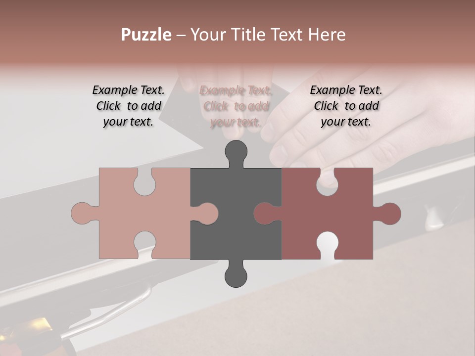 Tuning Ski Hand PowerPoint Template